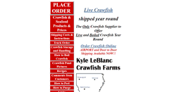 Desktop Screenshot of klcrawfishfarms.com